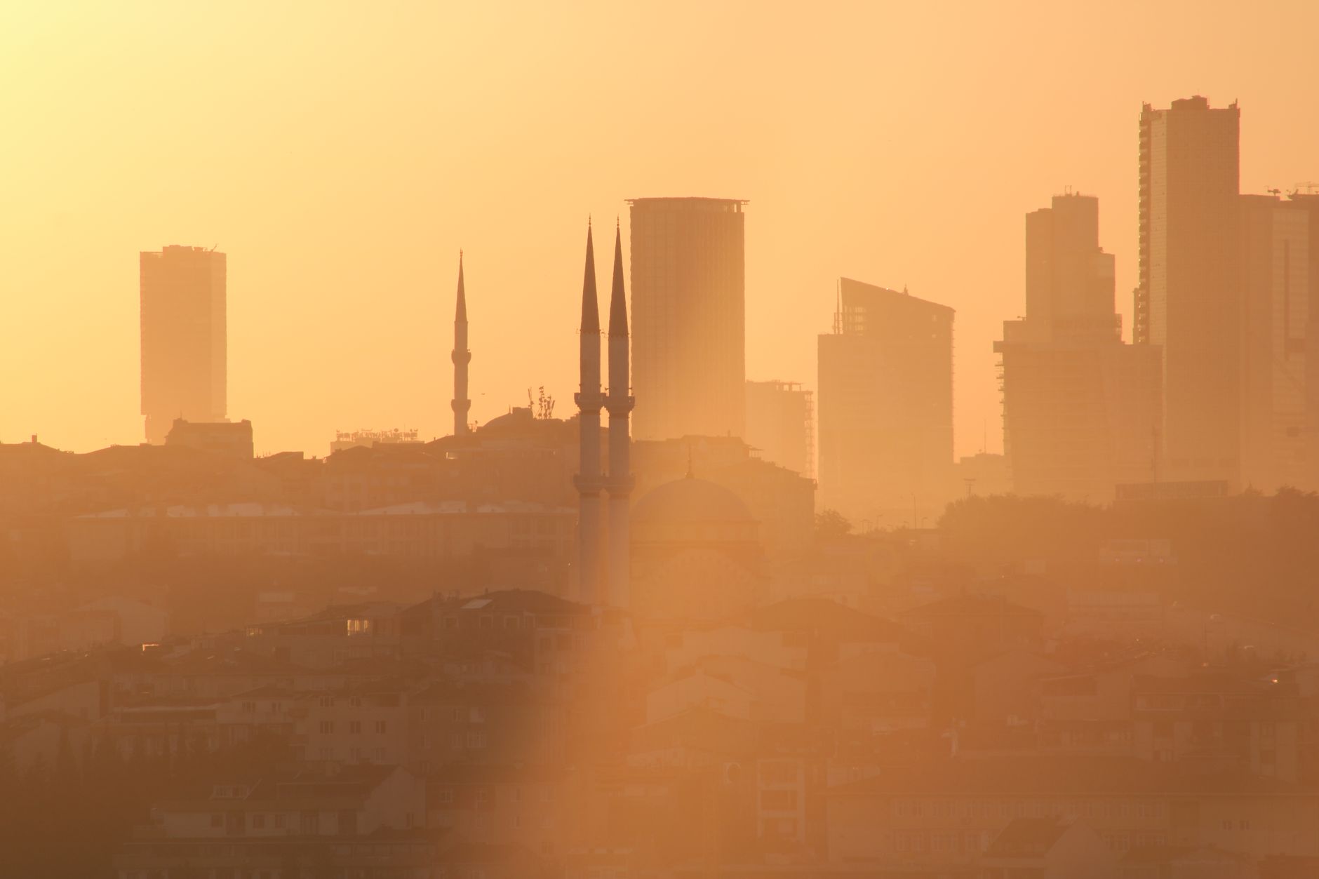 Istanbul depuis Maroc - mosquée et Bosphore