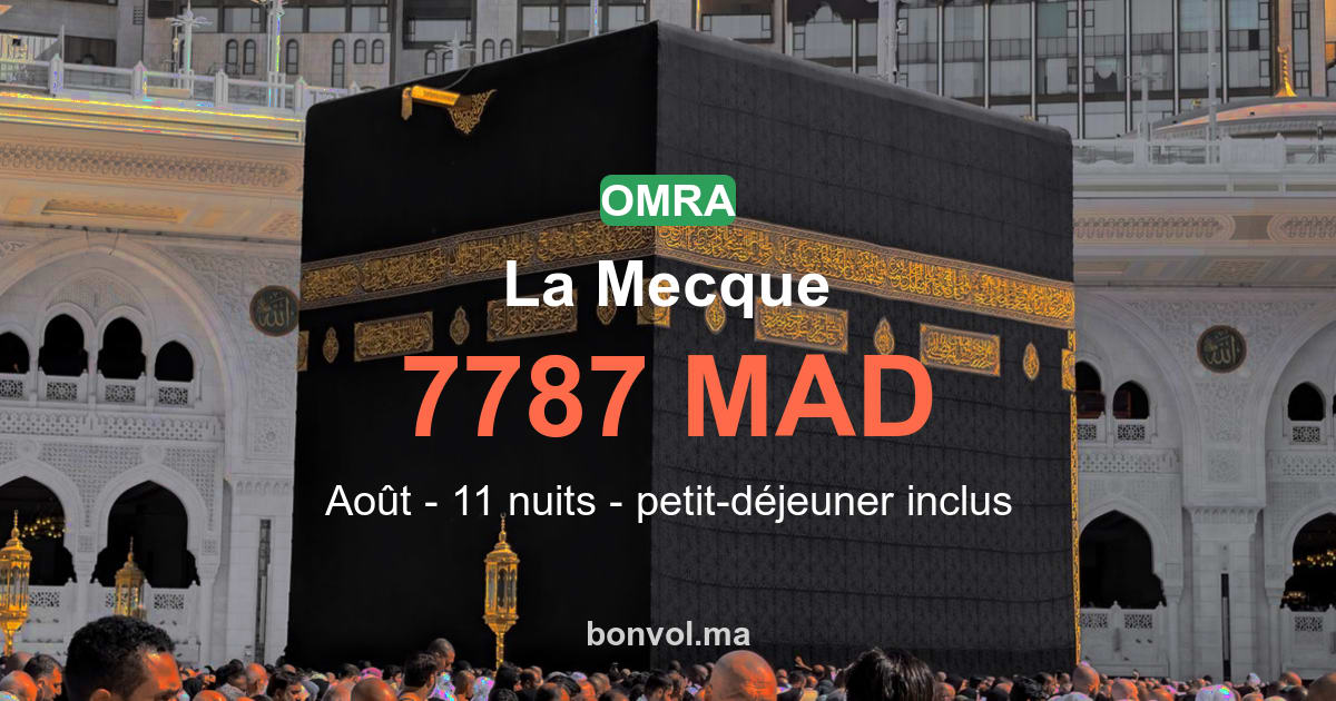 Omra La Mecque pas cher : offre complète