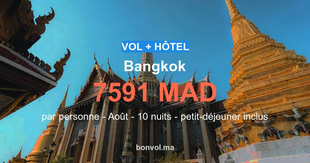 Séjour Bangkok pas cher