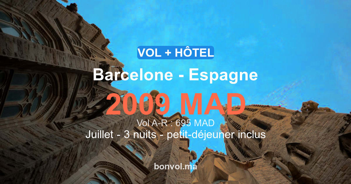 séjour barcelone pas cher