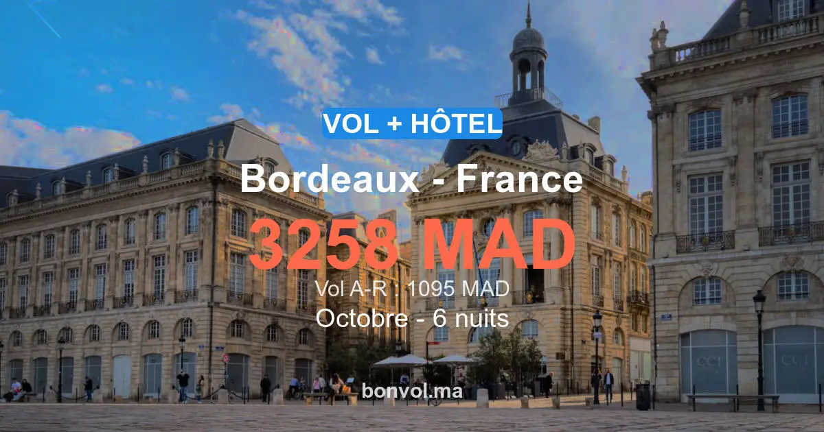 Séjour à Bordeaux pas cher