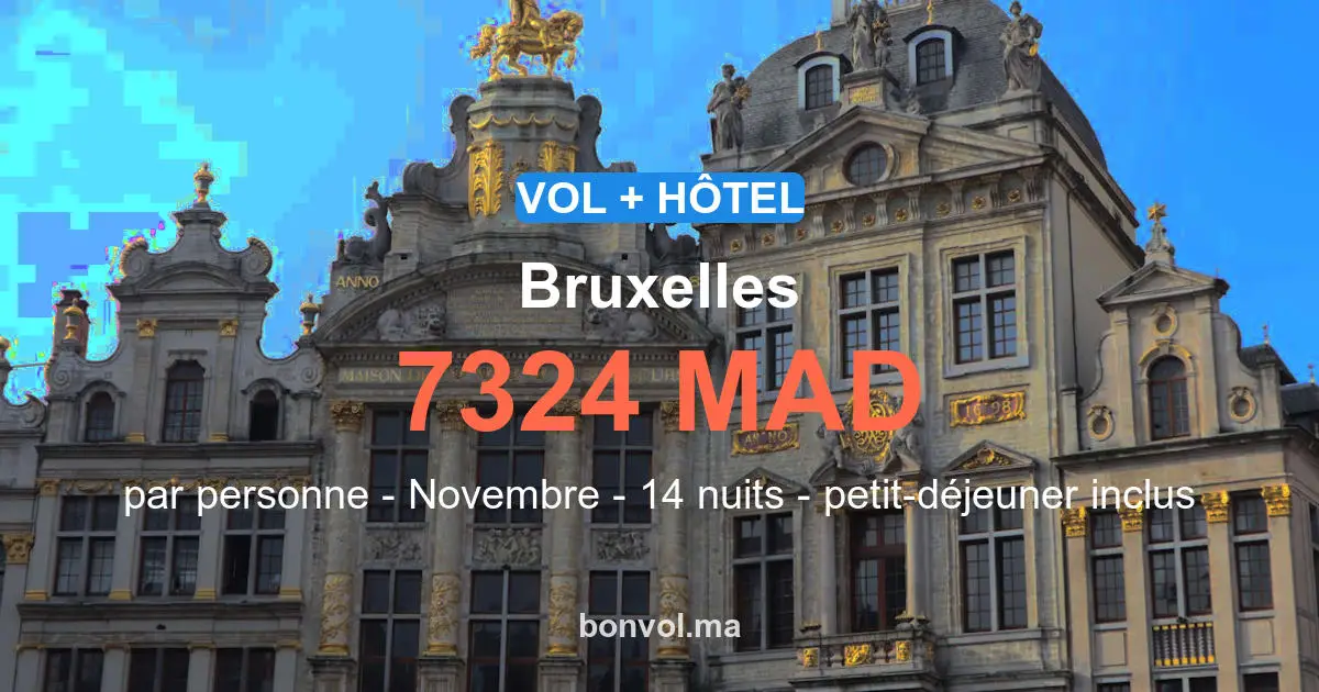 Séjour Bruxelles pas cher