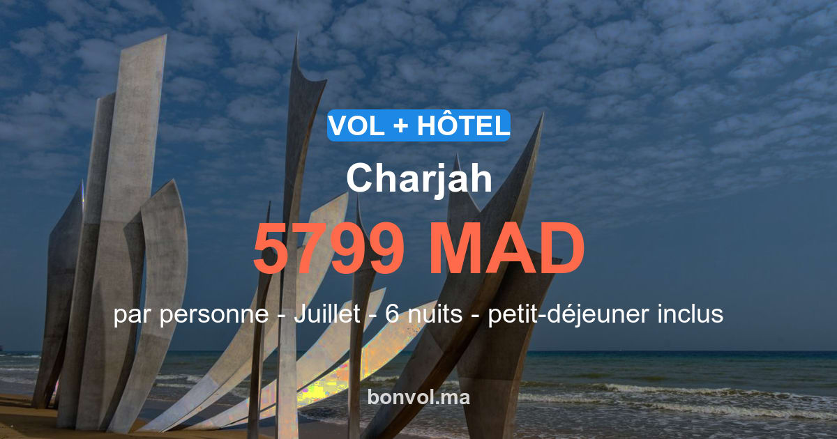 séjour charjah pas cher