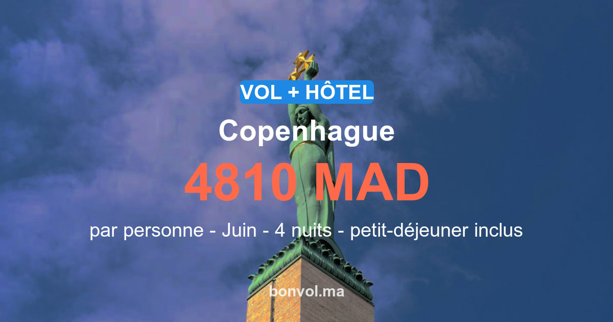Séjour Copenhague pas cher : offre irrésistible
