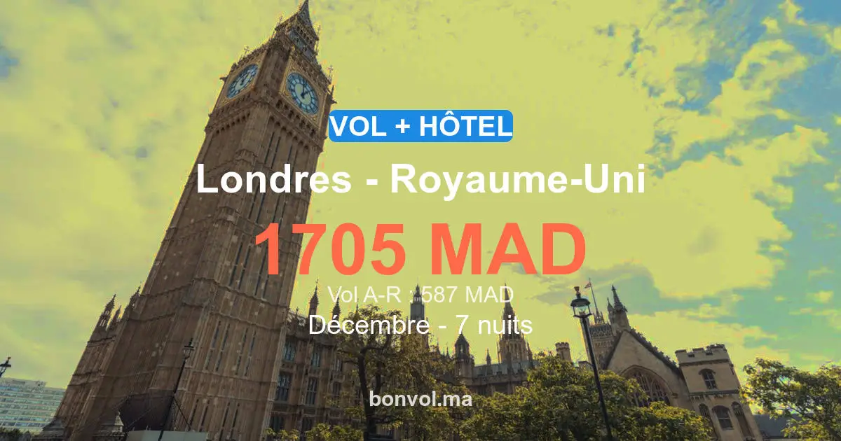Séjour à Londres pas cher