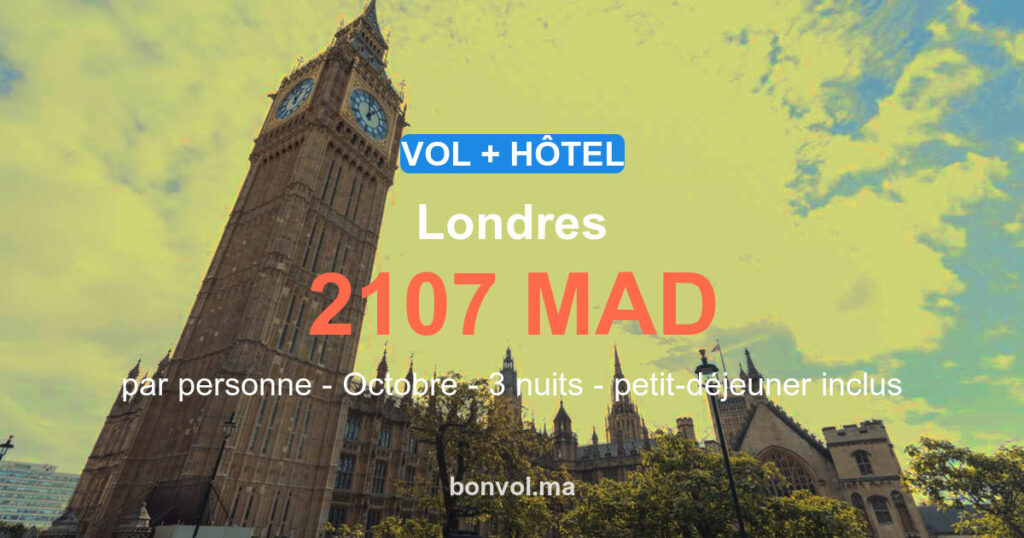 Séjour à Londres pas cher : offre exclusive