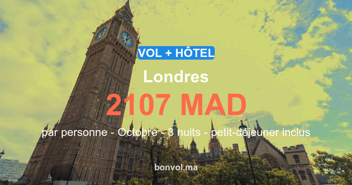 Séjour à Londres pas cher : offre exclusive