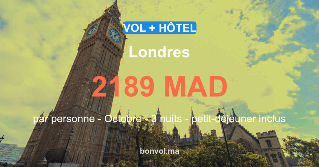 Séjour Londres pas cher : offre exceptionnelle