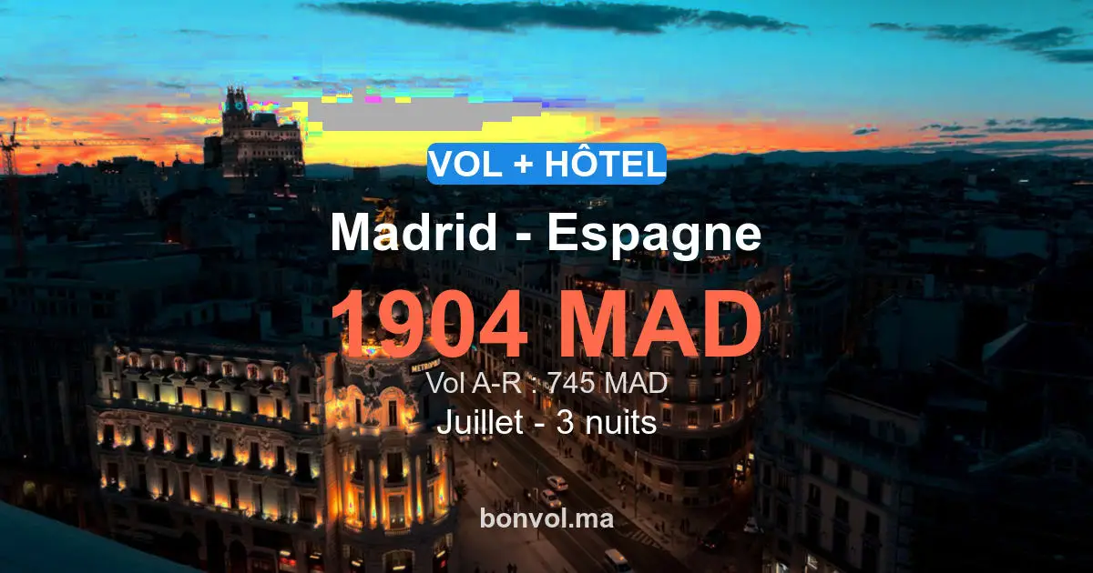 Séjour à Madrid pas cher