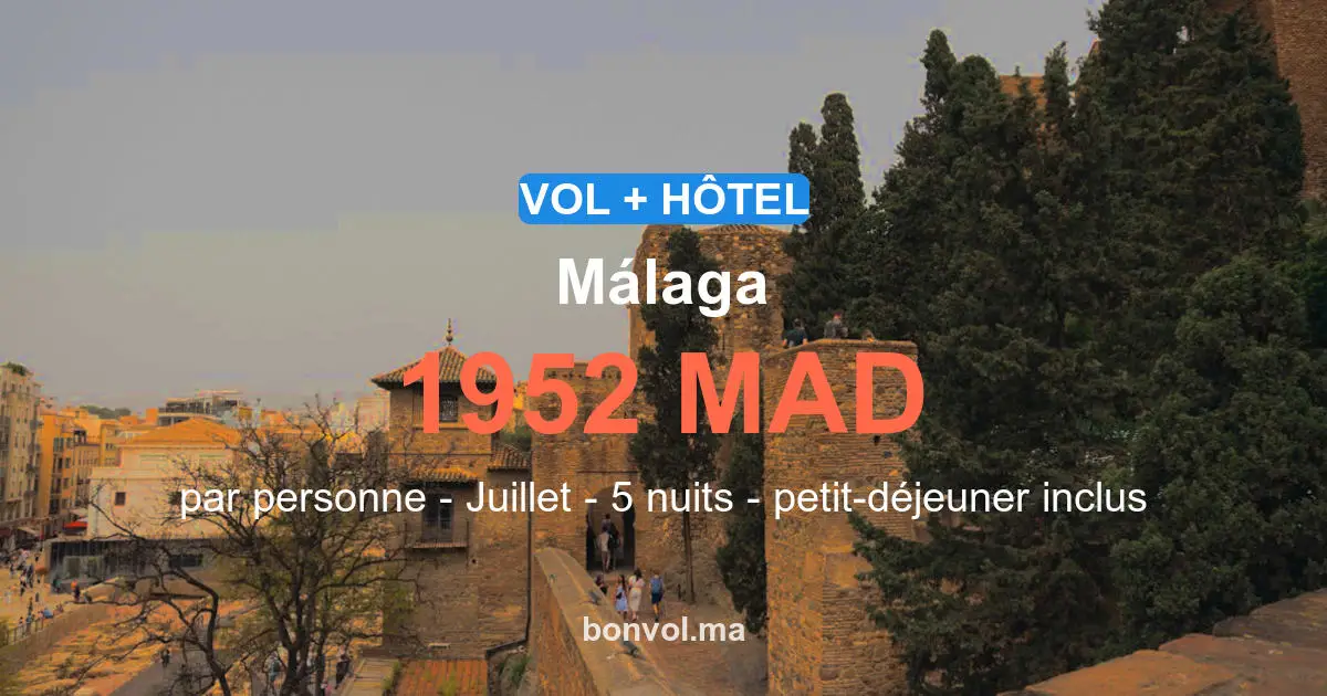 Séjour Málaga pas cher