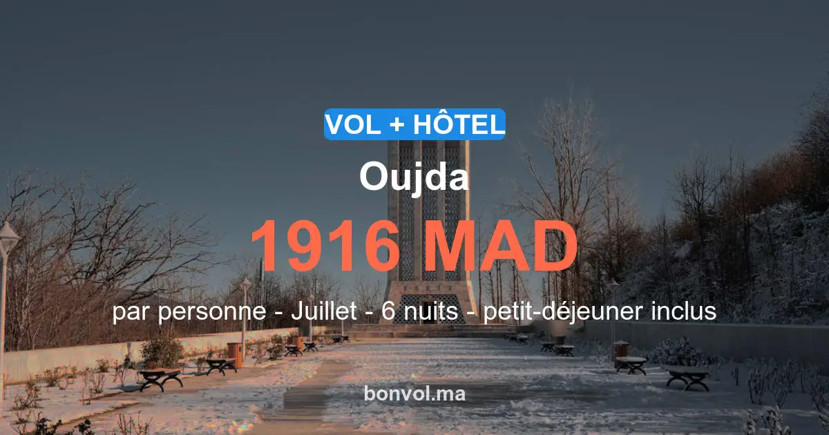Séjour Oujda pas cher