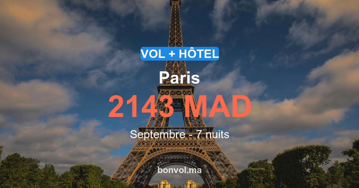séjour paris pas cher