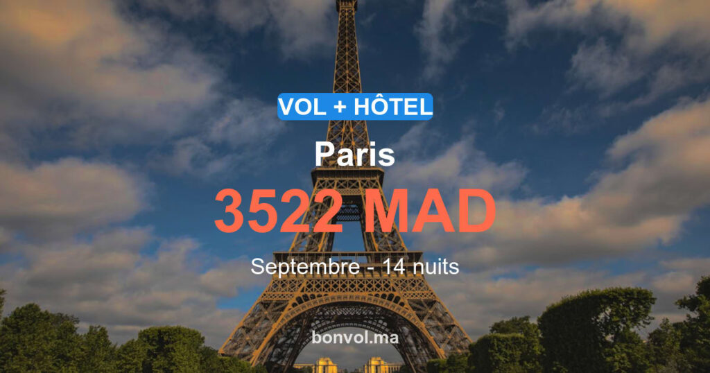 Séjour à Paris pas cher : offre imbattable