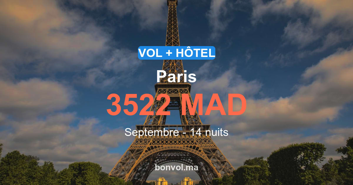 séjour paris pas cher