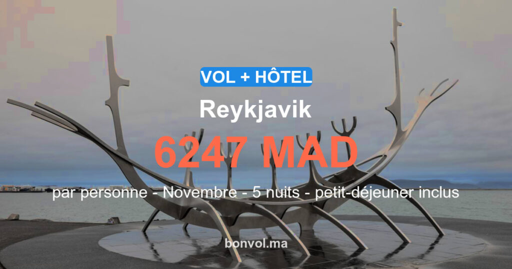 Séjour Reykjavik pas cher : offre exceptionnelle
