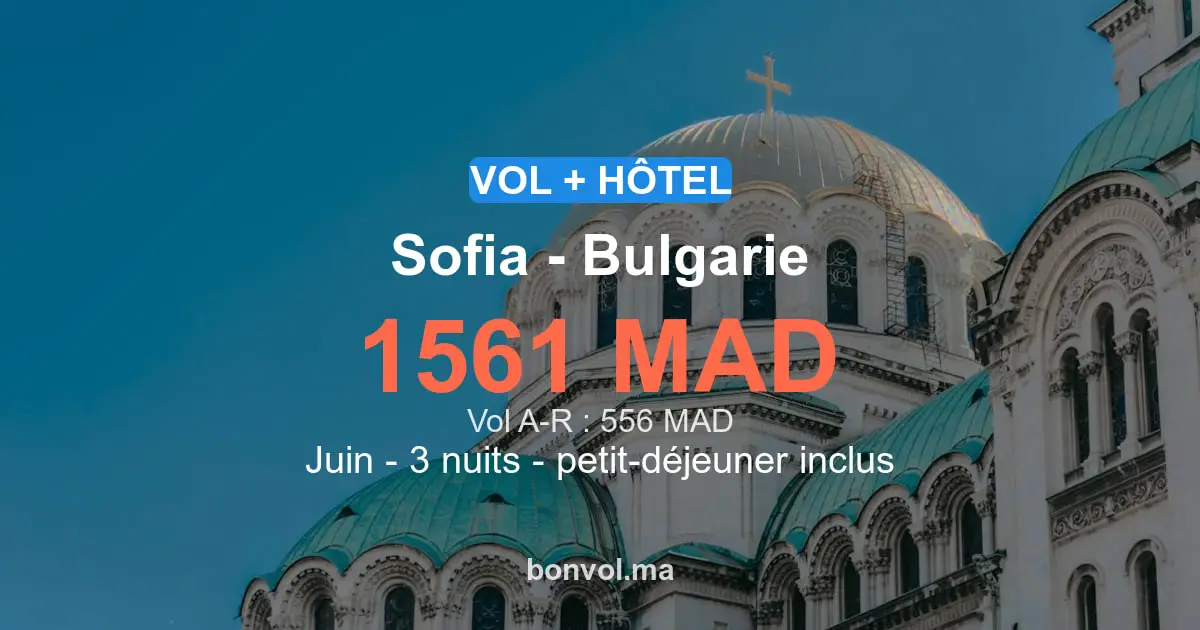 Séjour à Sofia pas cher