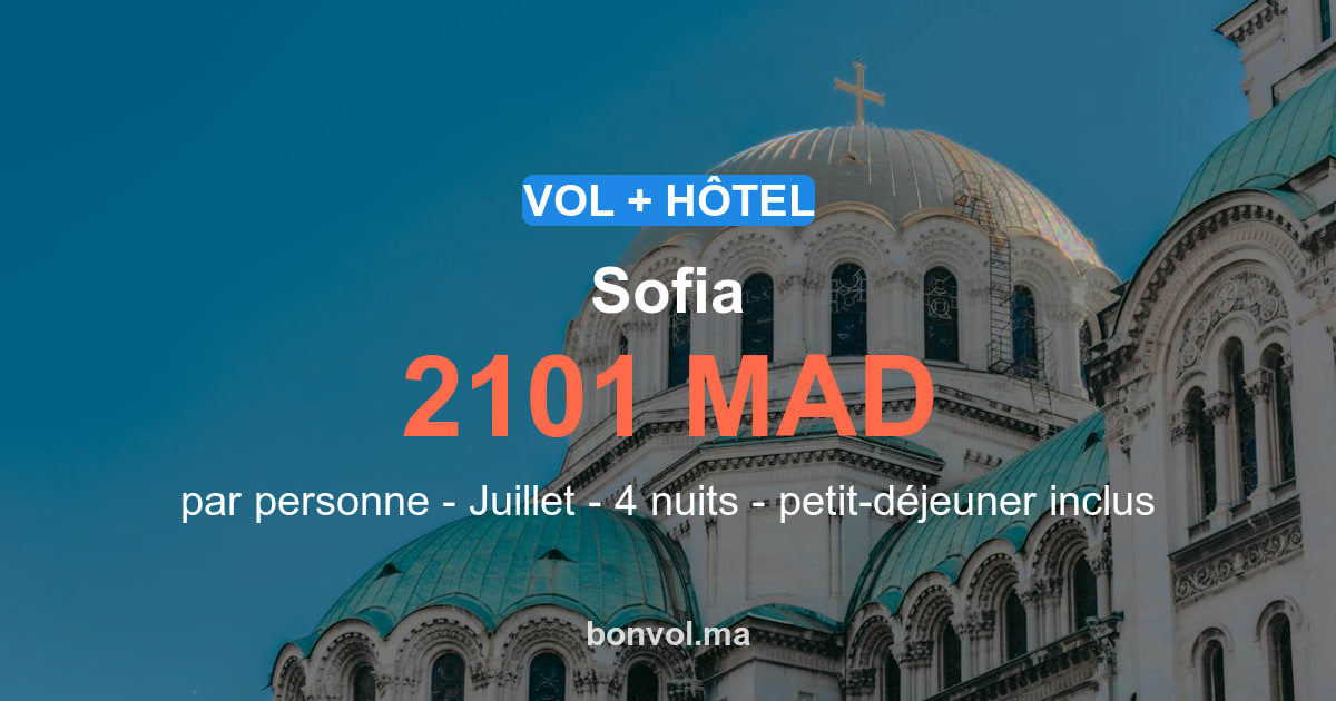 Séjour à Sofia pas cher : offre exceptionnelle