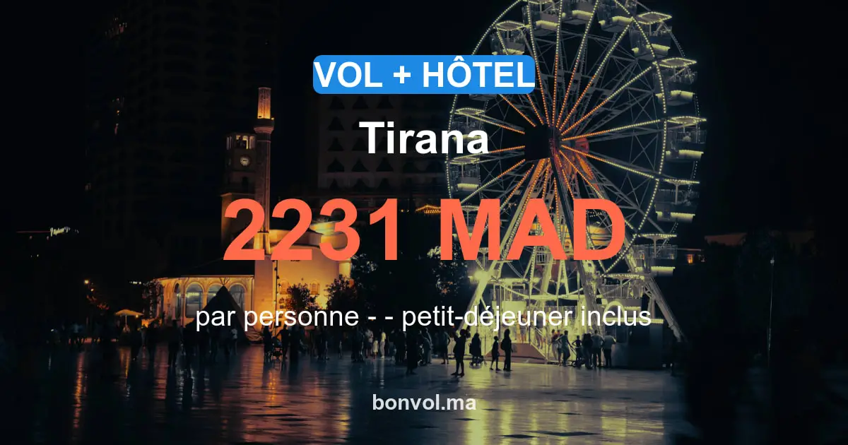 Séjour Tirana pas cher