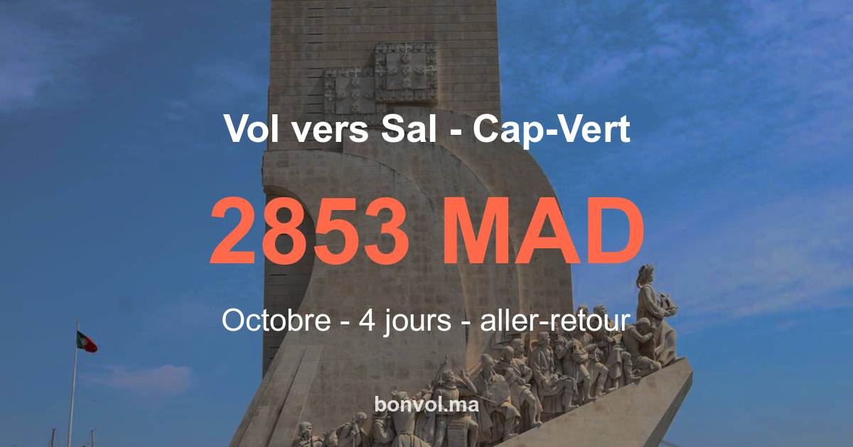 Vol Casablanca Sal pas cher