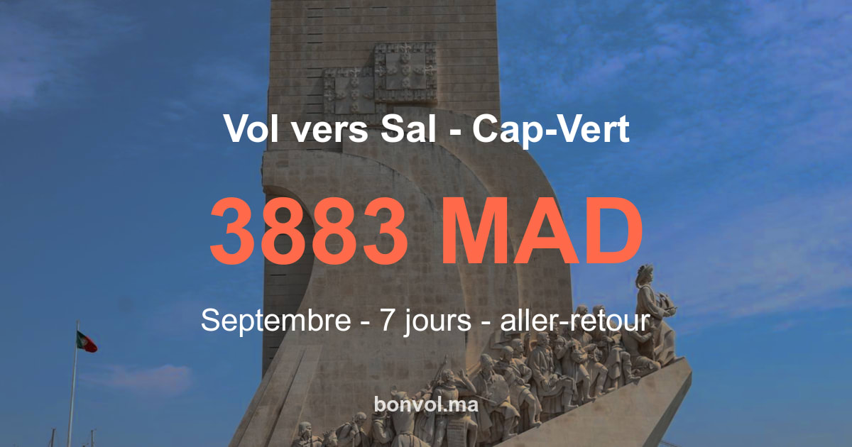 Vol Casablanca Sal pas cher