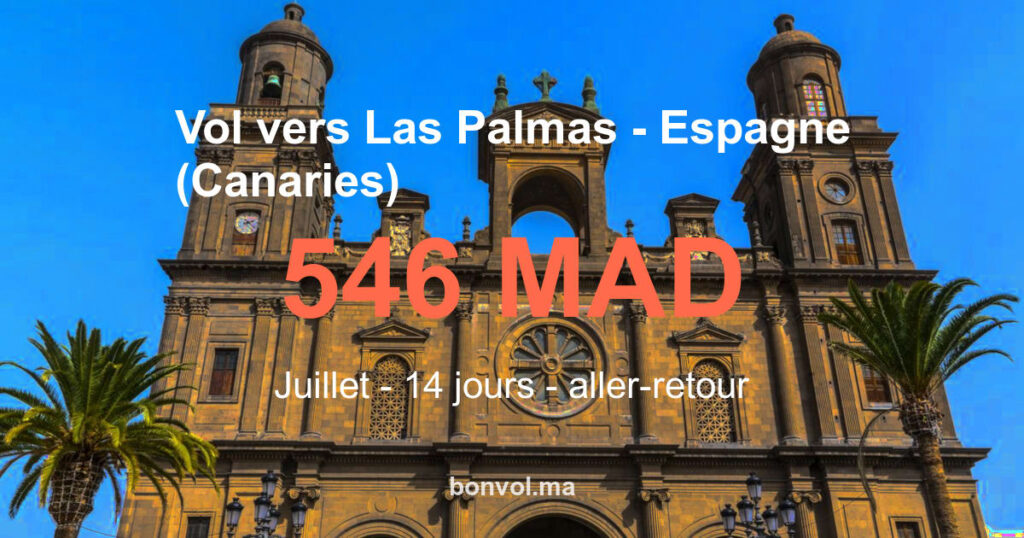Vol Marrakech Las Palmas pas cher