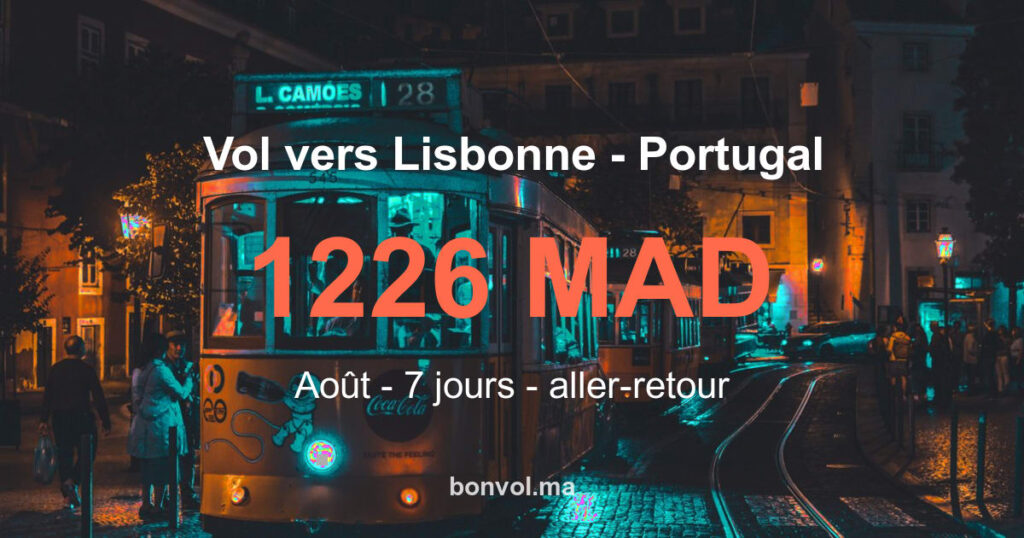 Vol Marrakech Lisbonne pas cher