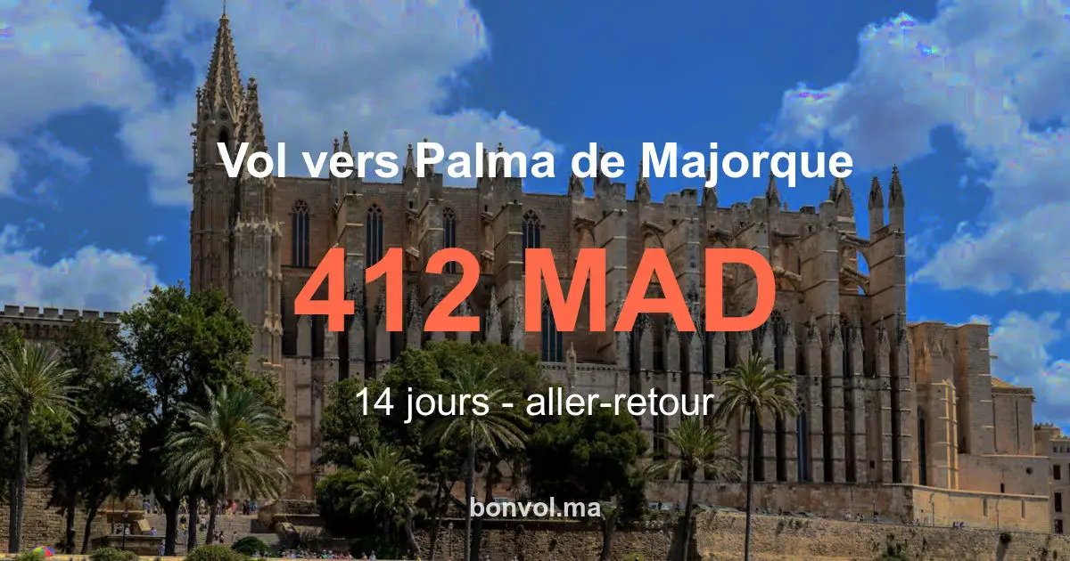 Vol Marrakech Palma De Majorque pas cher