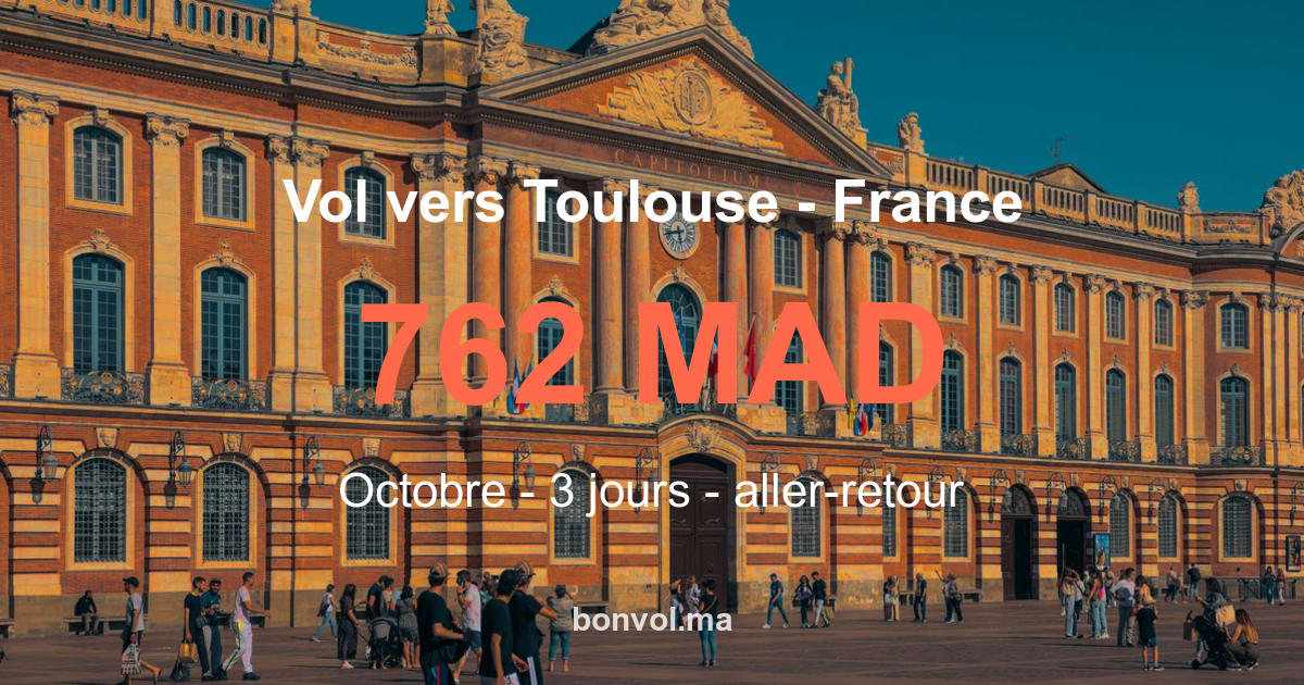 vol tanger toulouse pas cher