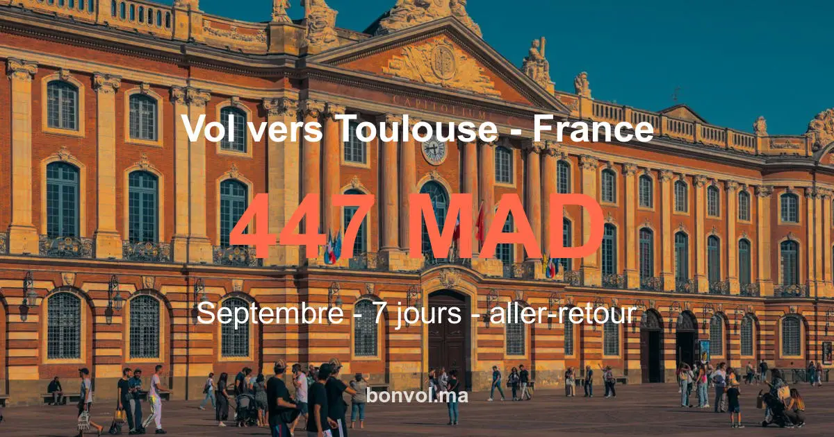 Vol Tanger Toulouse pas cher