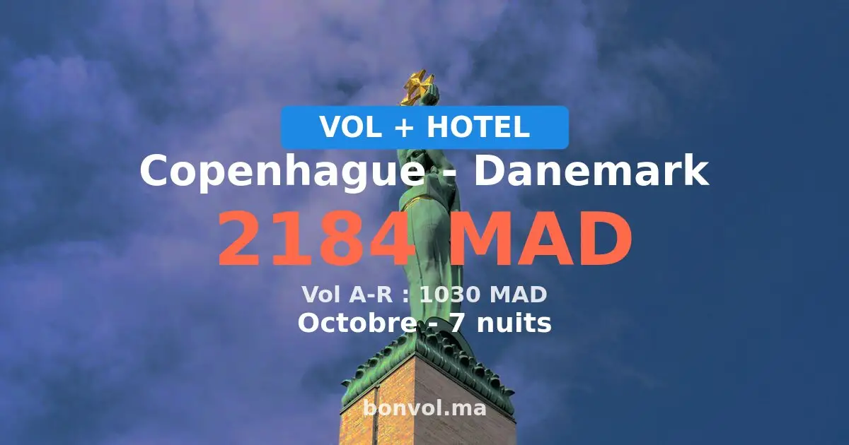 Séjour à Copenhague pas cher — 2184 MAD