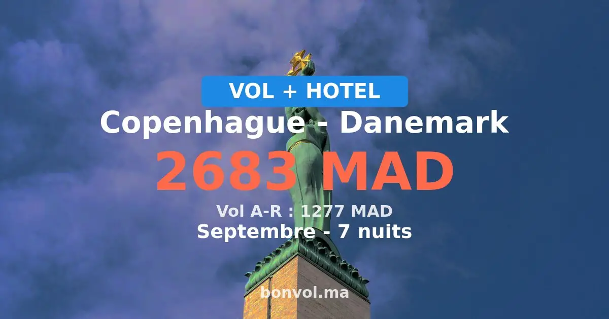 Séjour à Copenhague pas cher — 2683 MAD