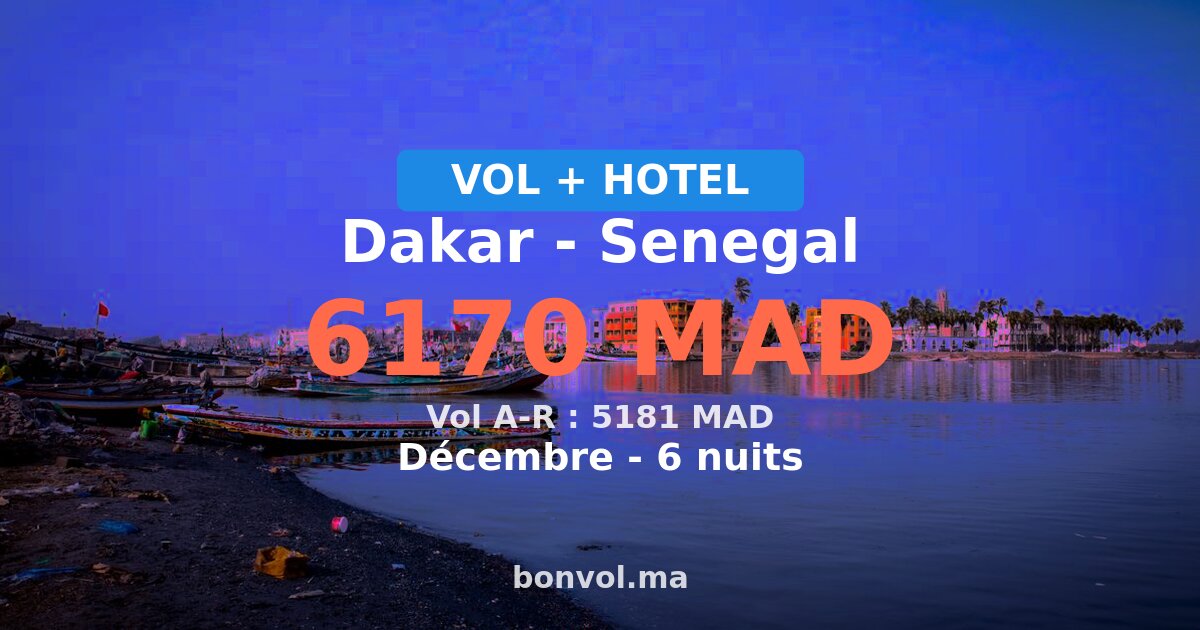 Séjour à Dakar pas cher