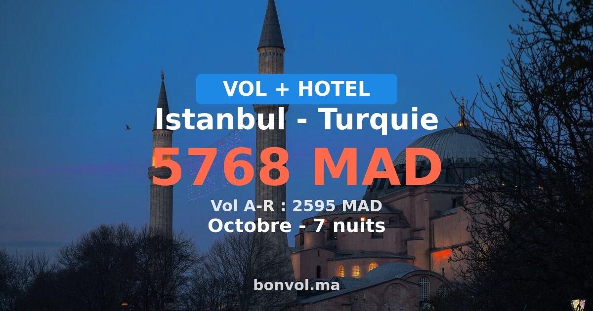 Séjour à Istanbul pas cher
