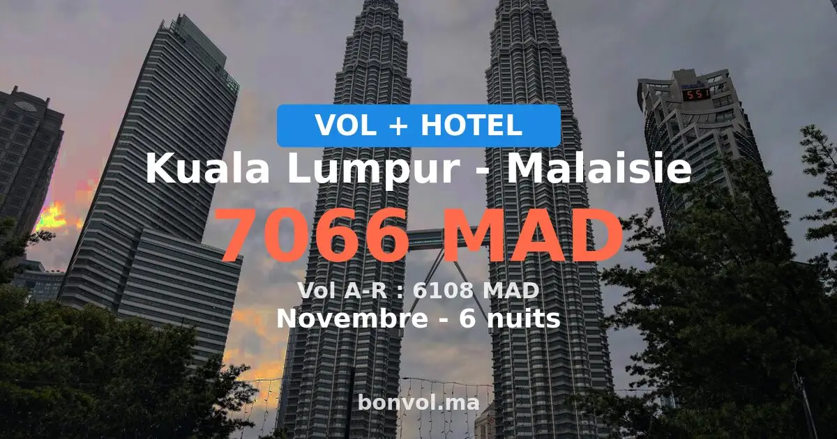 Séjour à Kuala Lumpur pas cher — 7066 MAD