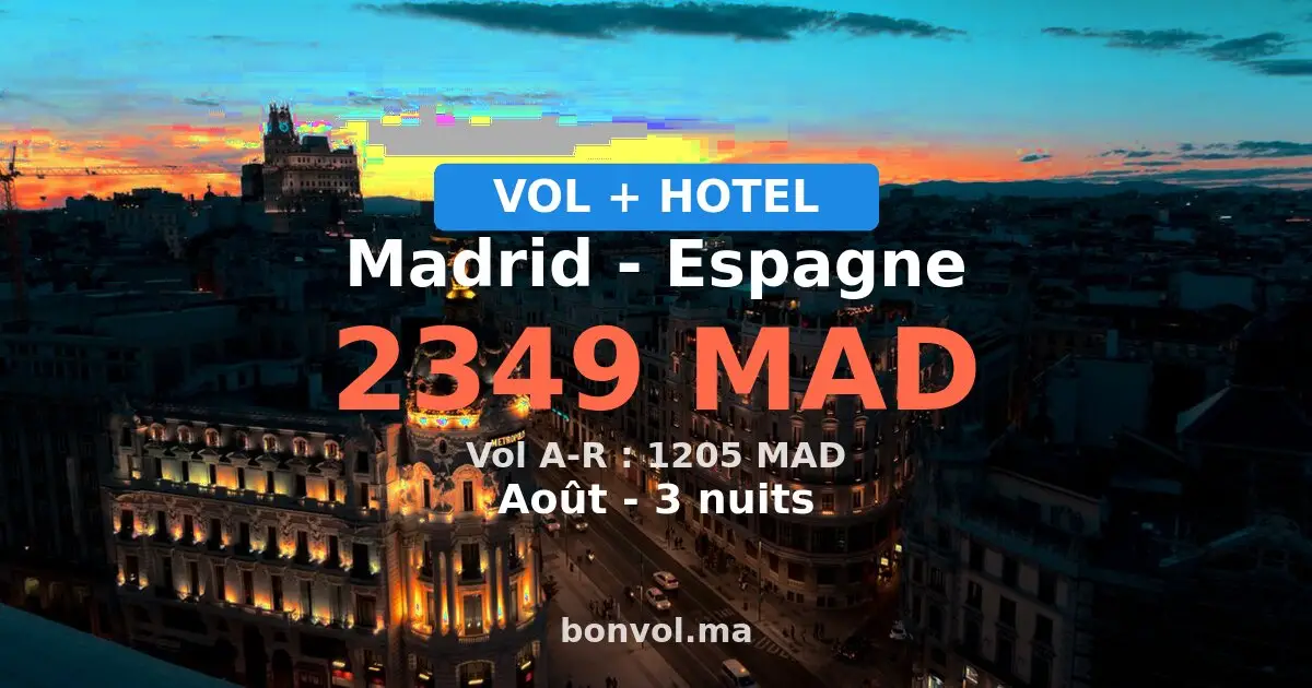 Séjour à Madrid pas cher