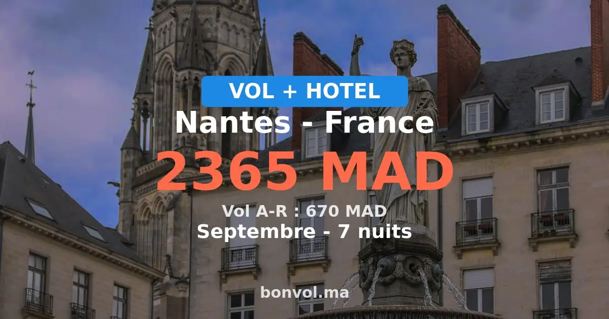 Séjour à Nantes pas cher