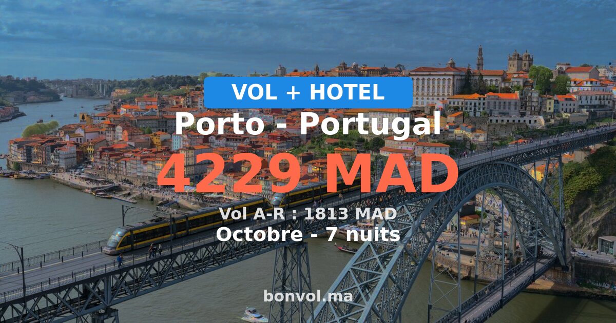 Séjour à Porto pas cher