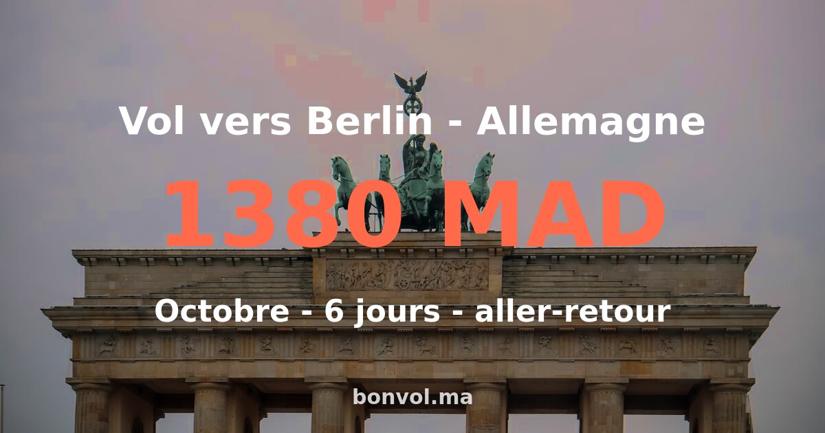 vol rak berlin pas cher