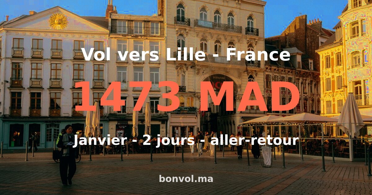 vol rak lille pas cher