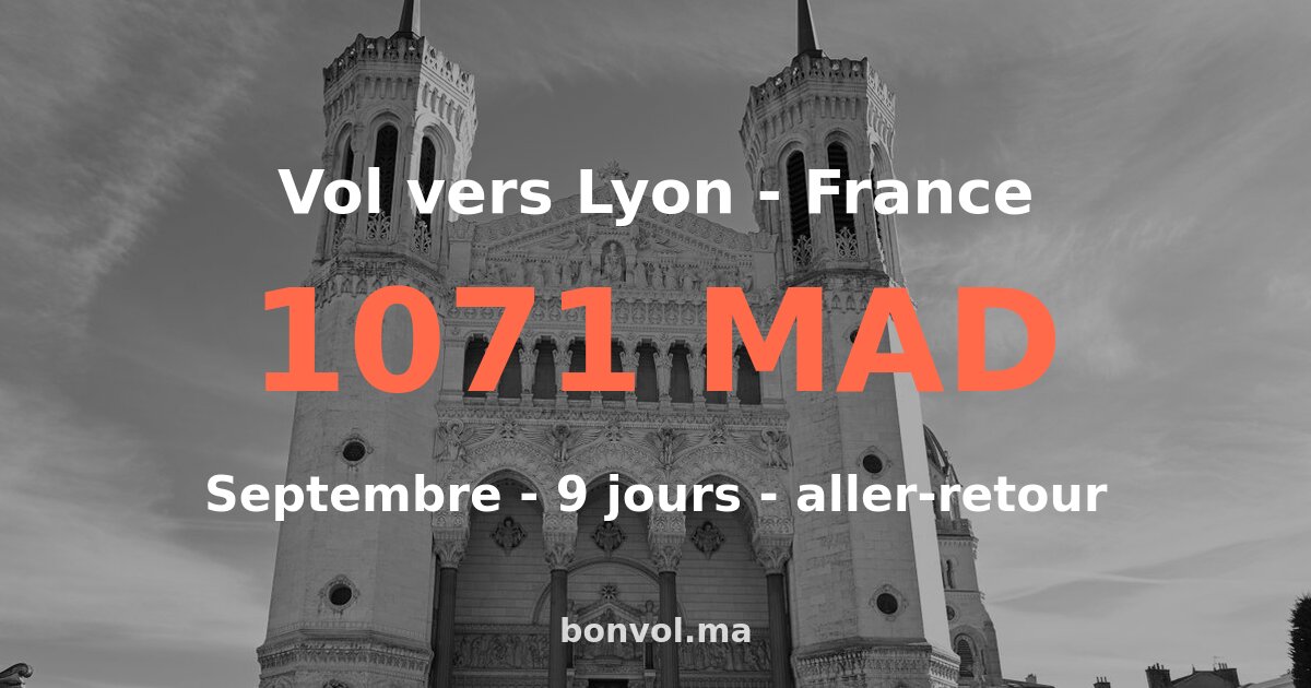 Vol RAK Lyon pas cher
