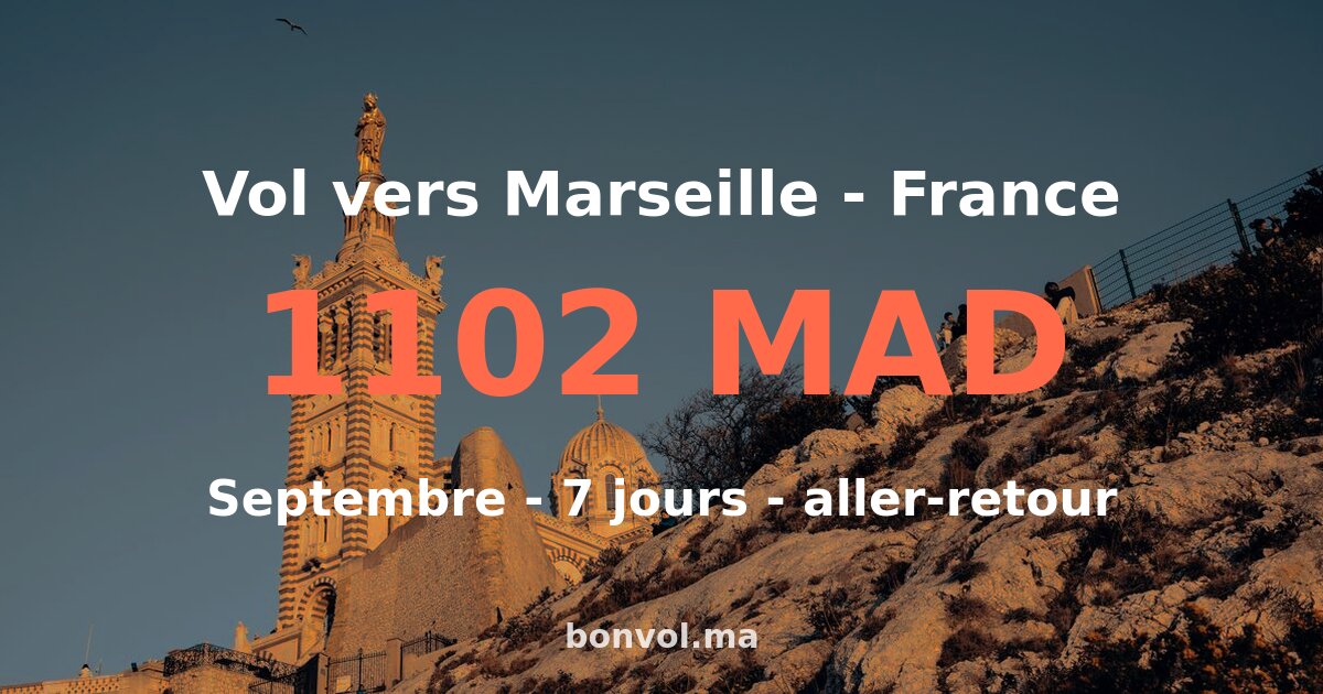 vol rak marseille pas cher