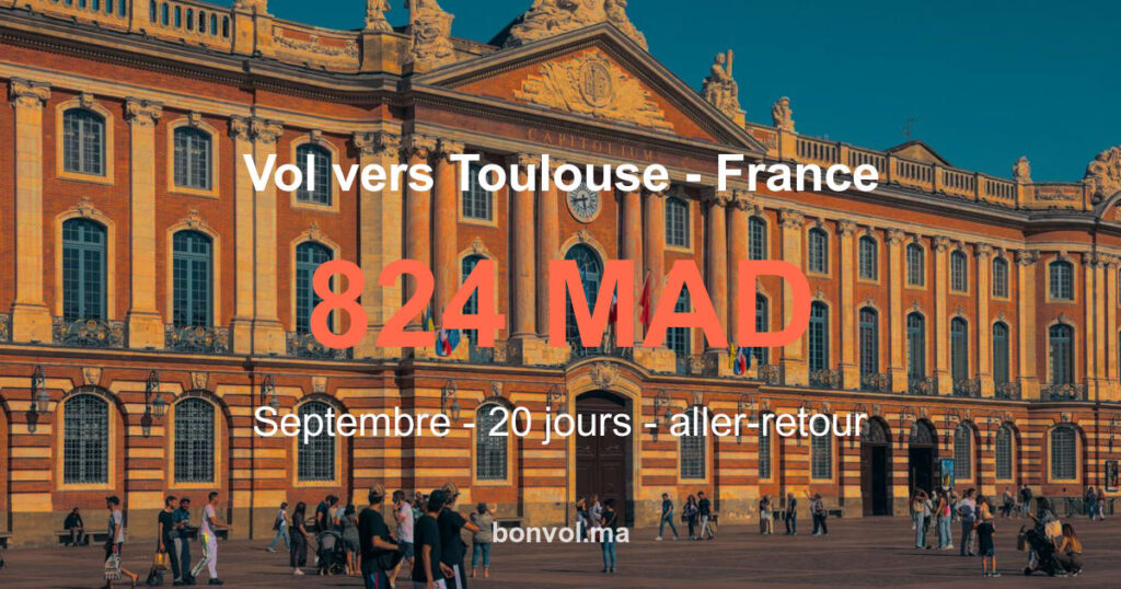 Vol RAK Toulouse pas cher