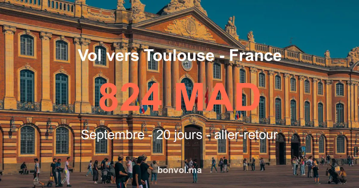 Vol RAK Toulouse pas cher