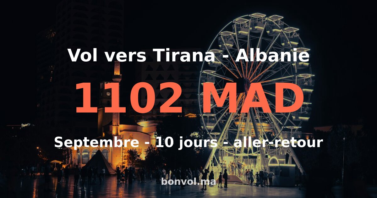 vol rba tirana pas cher
