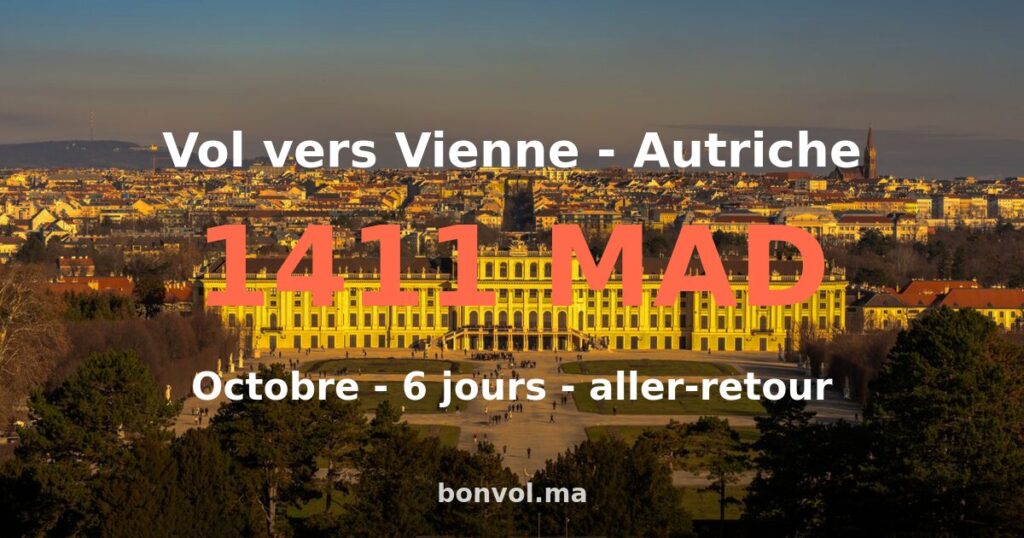 Vol RBA Vienne pas cher