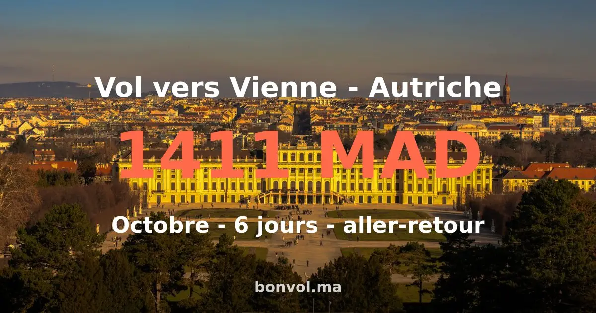 Vol RBA Vienne pas cher