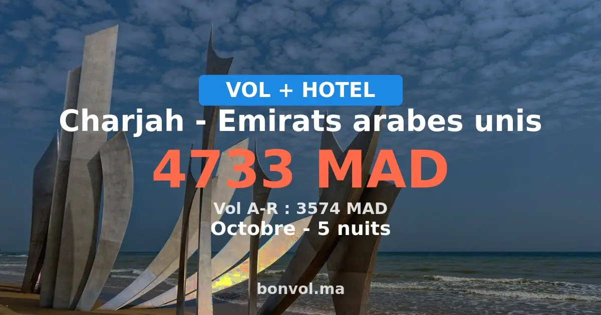 Séjour à Charjah pas cher — 4733 MAD
