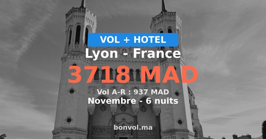 Séjour à Lyon pas cher — 3718 MAD