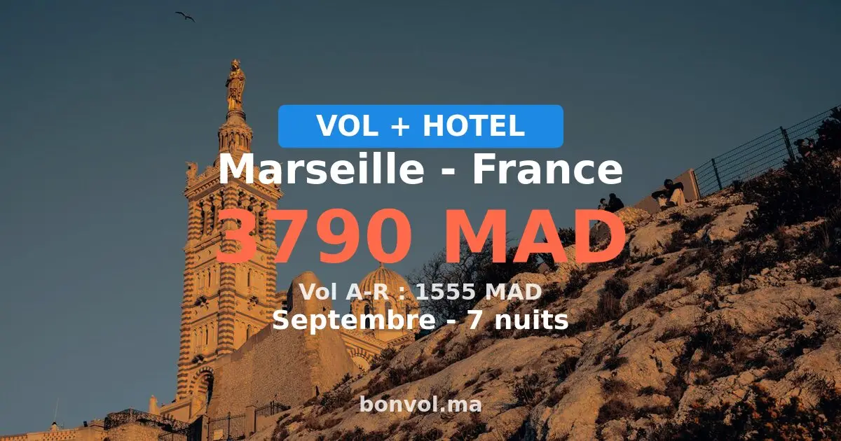 Séjour à Marseille pas cher — 3790 MAD