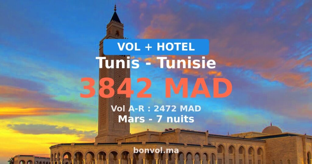 Séjour à Tunis pas cher — 3842 MAD